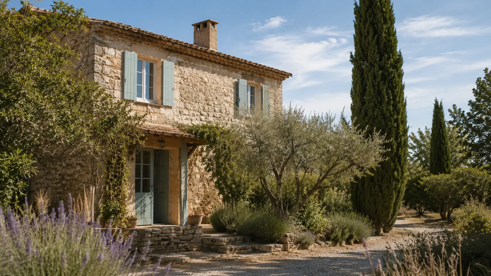 Façade de résidence secondaire en été — maison de vacances exposée au squat pendant l'absence du propriétaire
